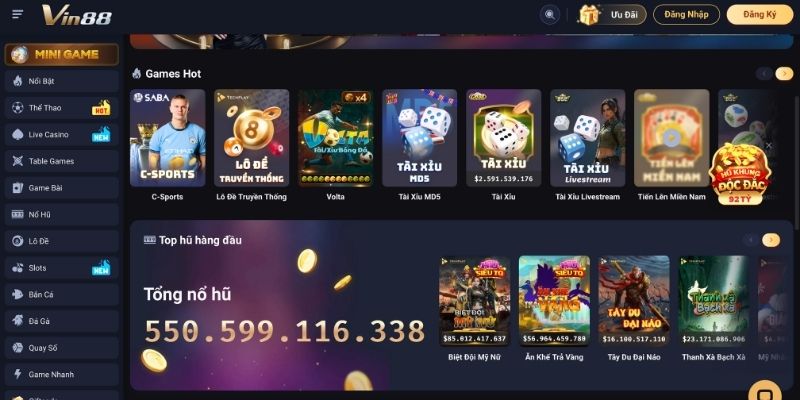 Các Loại Game Slots Đặc Quyết Tại Vin88